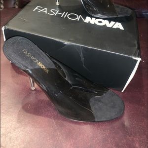 Clear fashion nova heel